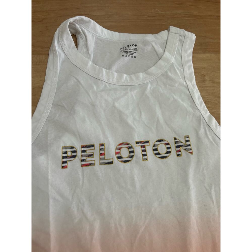 Peloton Ombré Go-To Racer Workout Exercise Tank Women's Pink Size Small $50 - Picture 5 of 8
